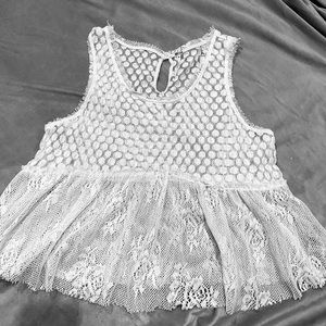 Free People Lacey Peplum Tank